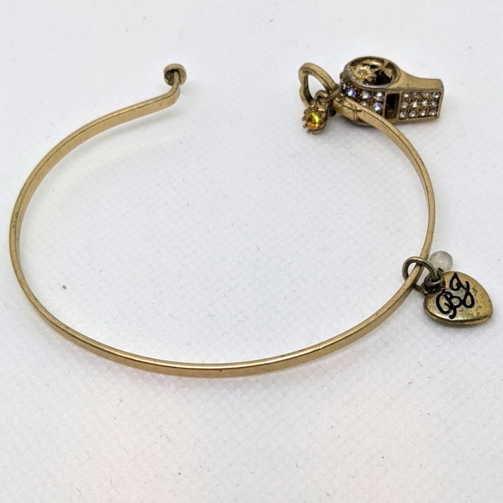 Betsey Johnson Whistle Charm Bracelet